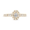 Thumbnail Image 3 of Now + Forever Oval & Round-Cut Diamond Engagement Ring 3/4 ct tw 14K Yellow Gold