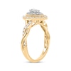 Thumbnail Image 2 of Now + Forever Pear-Shaped & Round-Cut Diamond Engagement Ring 5/8 ct tw 14K Yellow Gold