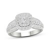 Thumbnail Image 1 of Now + Forever Princess & Round-Cut Diamond Engagement Ring 1-3/8 ct tw 14K White Gold