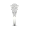 Thumbnail Image 3 of Now + Forever Princess & Round-Cut Diamond Engagement Ring 1-3/8 ct tw 14K White Gold