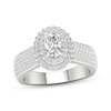 Thumbnail Image 1 of Now + Forever Oval & Round-Cut Diamond Engagement Ring 1-1/4 ct tw 14K White Gold