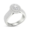 Thumbnail Image 2 of Now + Forever Oval & Round-Cut Diamond Engagement Ring 1-1/4 ct tw 14K White Gold