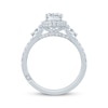 Thumbnail Image 3 of Monique Lhuillier Bliss Pear-Shaped Diamond Engagement Ring 1-3/4 ct tw 18K White Gold