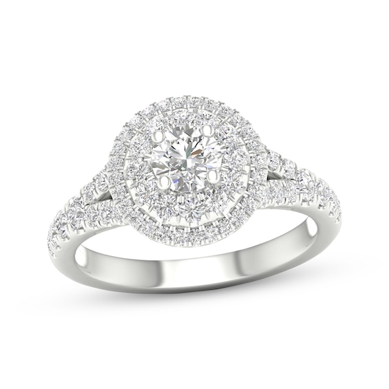 Now + Forever Round-Cut Diamond Engagement Ring 1-1/5 ct tw 14K White Gold