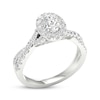 Thumbnail Image 2 of Now + Forever Oval & Round-Cut Diamond Engagement Ring 1-1/5 ct tw 14K White Gold