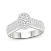 Thumbnail Image 1 of Now + Forever Oval & Round-Cut Diamond Engagement Ring 1-3/8 ct tw 14K White Gold