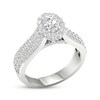 Thumbnail Image 2 of Now + Forever Oval & Round-Cut Diamond Engagement Ring 1-3/8 ct tw 14K White Gold