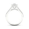 Thumbnail Image 4 of Now + Forever Oval & Round-Cut Diamond Engagement Ring 1-3/8 ct tw 14K White Gold