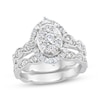 Thumbnail Image 0 of Round-Cut Diamond Bridal Set 1 ct tw 10K White Gold