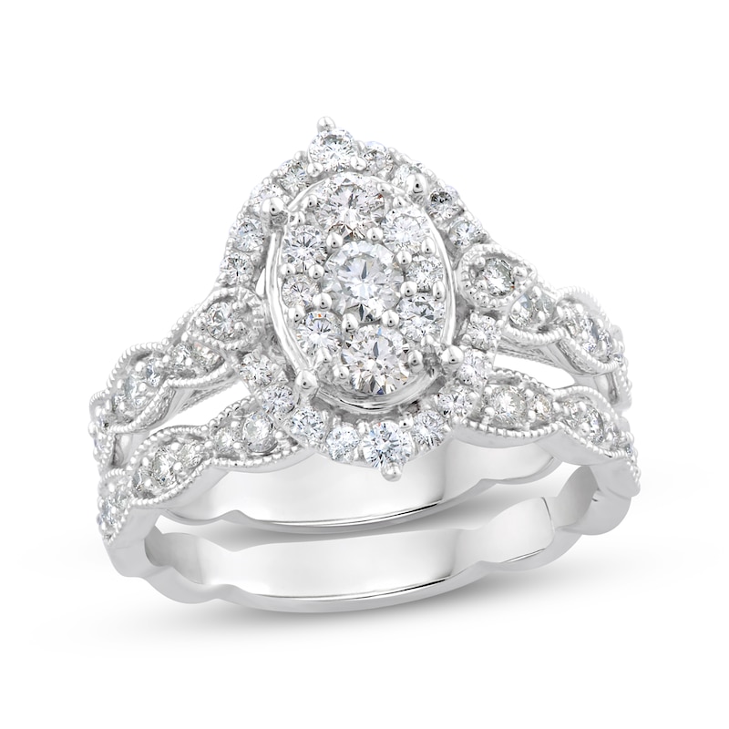 Main Image 1 of Now + Forever Round-Cut Diamond Bridal Set 1 ct tw 10K White Gold