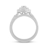 Thumbnail Image 3 of Now + Forever Round & Baguette-Cut Diamond Bridal Set 1 ct tw 10K White Gold