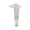Thumbnail Image 1 of Pear-Shaped, Baguette- & Round-Cut Diamond Bridal Set 1 ct tw 10K White Gold