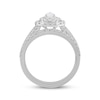 Thumbnail Image 3 of Now + Forever Pear-Shaped, Baguette- & Round-Cut Diamond Bridal Set 1 ct tw 10K White Gold