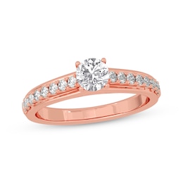 Now + Forever Round-Cut Diamond Engagement Ring 3/4 ct tw 14K Rose Gold