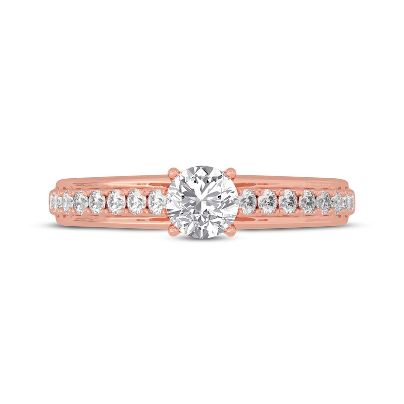 Main Image 3 of Now + Forever Round-Cut Diamond Engagement Ring 3/4 ct tw 14K Rose Gold