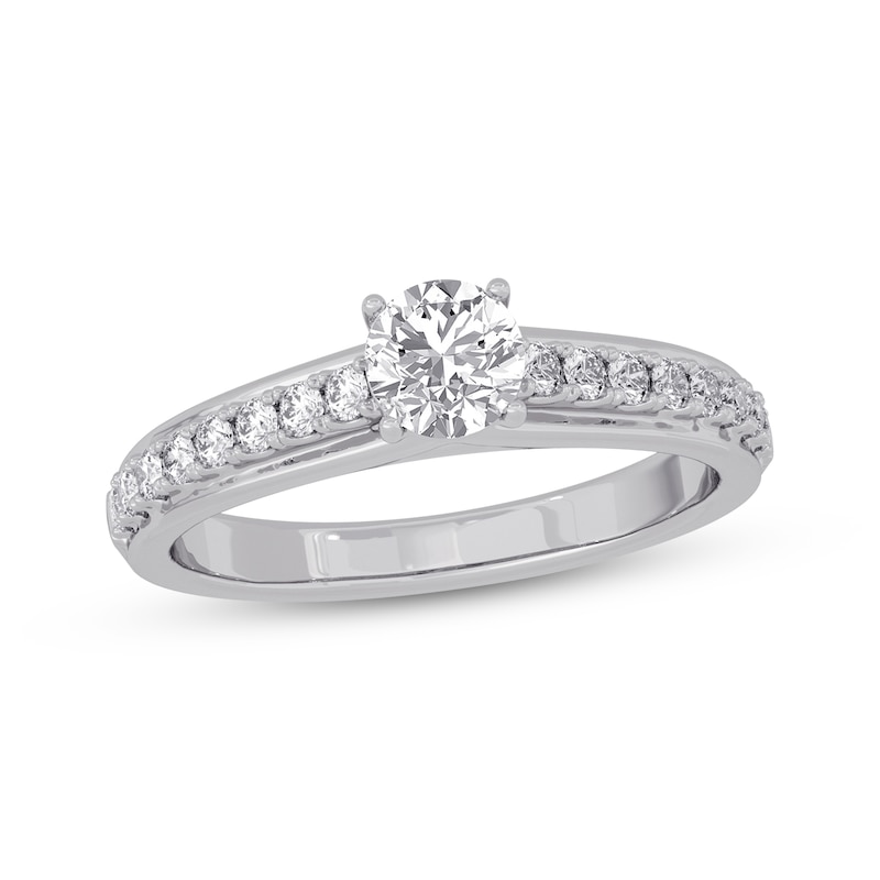 Main Image 1 of Now + Forever Round-Cut Diamond Engagement Ring 3/4 ct tw 14K White Gold