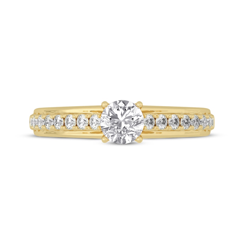 Main Image 3 of Now + Forever Round-Cut Diamond Engagement Ring 3/4 ct tw 14K Yellow Gold