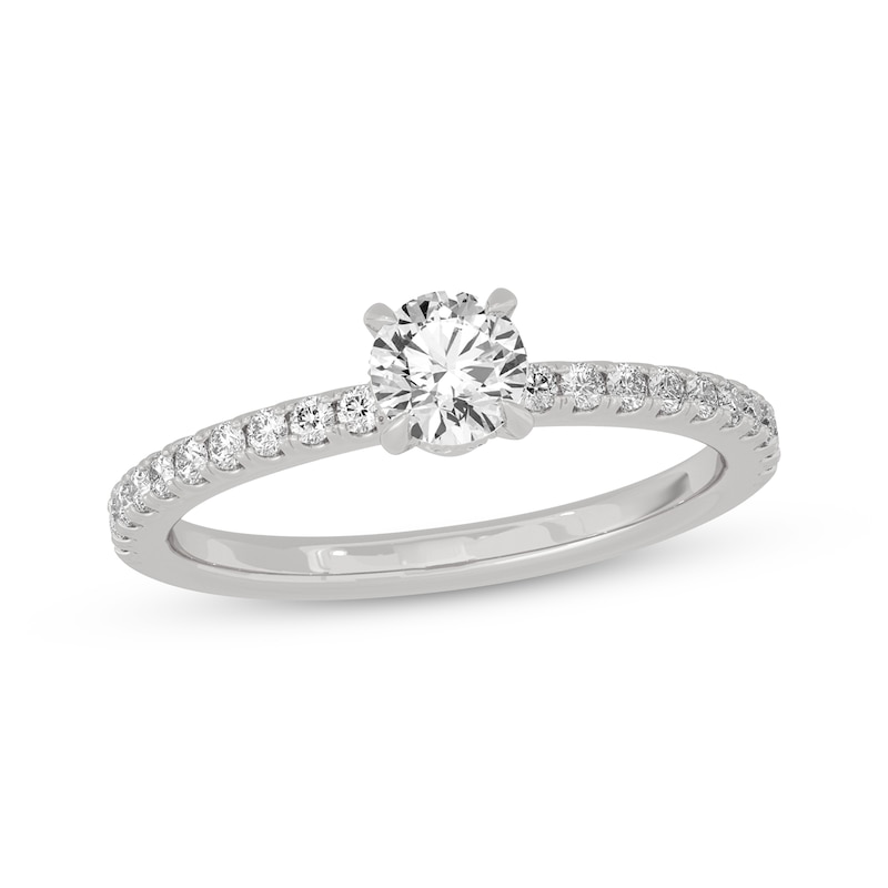 Main Image 1 of Now + Forever Round-Cut Diamond Gallery-Set Engagement Ring 3/4 ct tw 14K White Gold