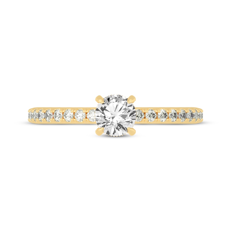 Main Image 3 of Now + Forever Round-Cut Diamond Gallery-Set Engagement Ring 3/4 ct tw 14K Yellow Gold