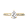 Thumbnail Image 3 of Now + Forever Pear-Shaped & Round-Cut Diamond Gallery-Set Engagement Ring 3/4 ct tw 14K Yellow Gold