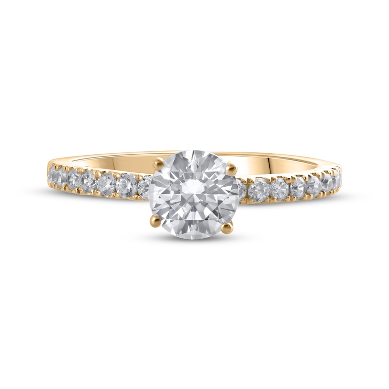 Main Image 3 of Now + Forever Lab-Grown Diamonds Round-Cut Engagement Ring 1-1/4 ct tw 14K Yellow Gold