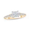 Thumbnail Image 0 of Lab-Created Diamonds by KAY Princess-Cut Engagement Ring 1-1/2 ct tw 14K Yellow Gold
