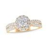 Thumbnail Image 0 of Lab-Created Diamonds by KAY Round-Cut Split Shank Engagement Ring 1-1/4 ct tw 14K Yellow Gold