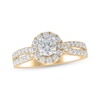 Thumbnail Image 1 of Now + Forever Lab-Grown Diamonds Round-Cut Split Shank Engagement Ring 1-1/4 ct tw 14K Yellow Gold