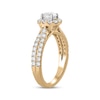 Thumbnail Image 2 of Now + Forever Lab-Grown Diamonds Round-Cut Split Shank Engagement Ring 1-1/4 ct tw 14K Yellow Gold