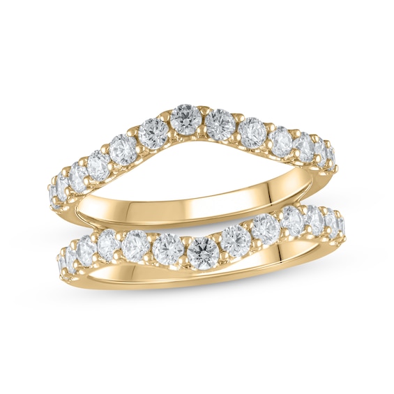 Now + Forever Lab-Grown Diamonds Round-Cut Enhancer Ring 1-1/2 ct tw 14K Yellow Gold