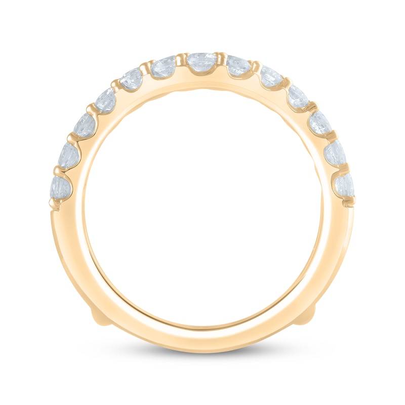Main Image 3 of Now + Forever Lab-Grown Diamonds Round-Cut Enhancer Ring 1-1/2 ct tw 14K Yellow Gold