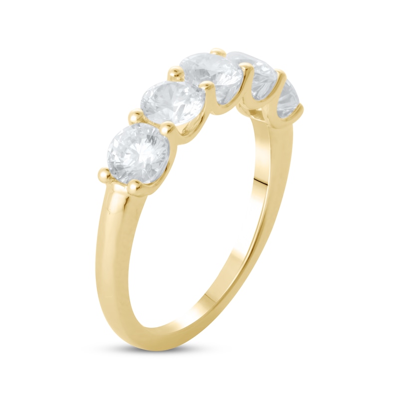 Main Image 2 of Now + Forever Lab-Grown Diamonds Round-Cut Anniversary Band 2 ct tw 14K Yellow Gold