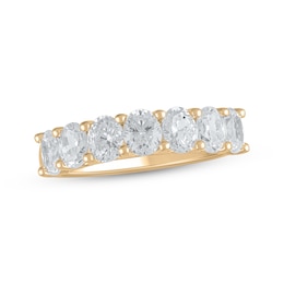 Now + Forever Lab-Grown Diamonds Oval-Cut Anniversary Band 2 ct tw 14K Yellow Gold