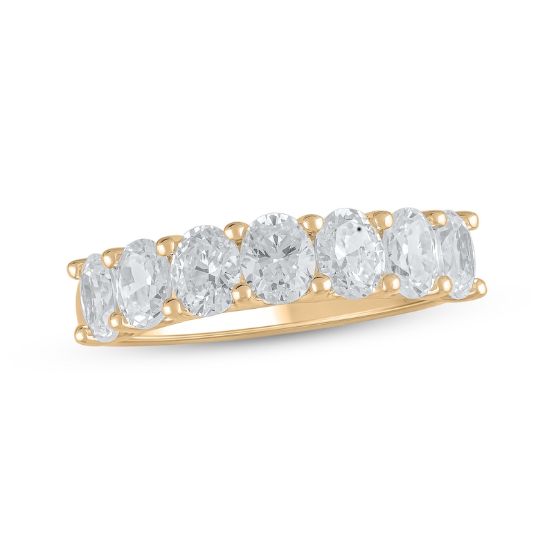 Main Image 1 of Now + Forever Lab-Grown Diamonds Oval-Cut Anniversary Band 2 ct tw 14K Yellow Gold