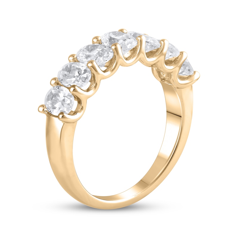 Main Image 2 of Now + Forever Lab-Grown Diamonds Oval-Cut Anniversary Band 2 ct tw 14K Yellow Gold
