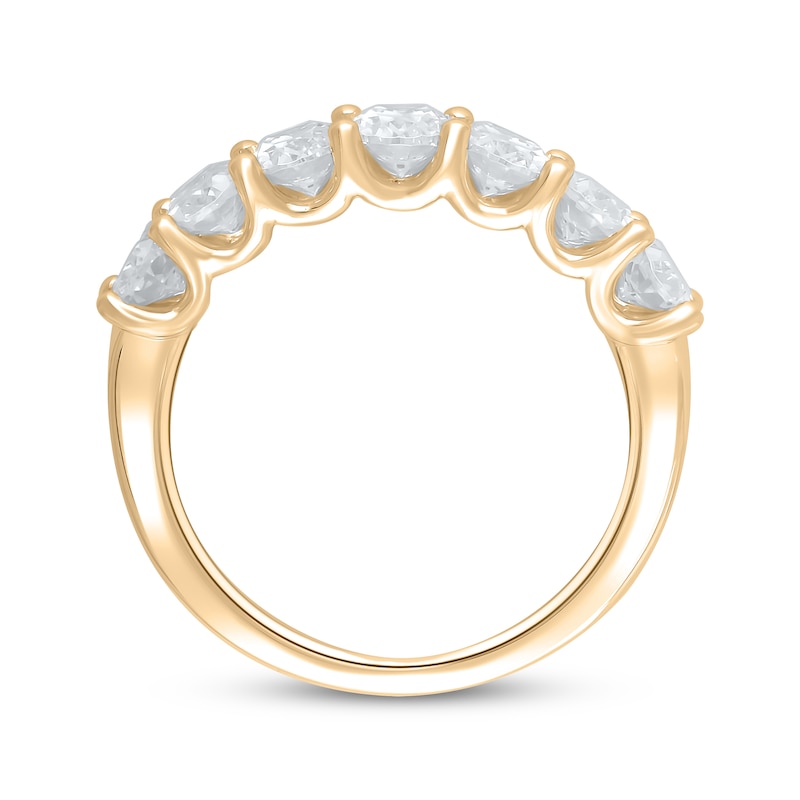 Main Image 3 of Now + Forever Lab-Grown Diamonds Oval-Cut Anniversary Band 2 ct tw 14K Yellow Gold