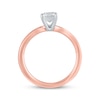 Thumbnail Image 3 of Now + Forever Lab-Grown Diamonds Emerald-Cut Solitaire Engagement Ring 1 ct tw 14K Rose Gold (F/SI2)
