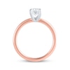 Thumbnail Image 3 of Now + Forever Lab-Grown Diamonds Oval-Cut Solitaire Engagement Ring 1 ct tw 14K Rose Gold (F/SI2)
