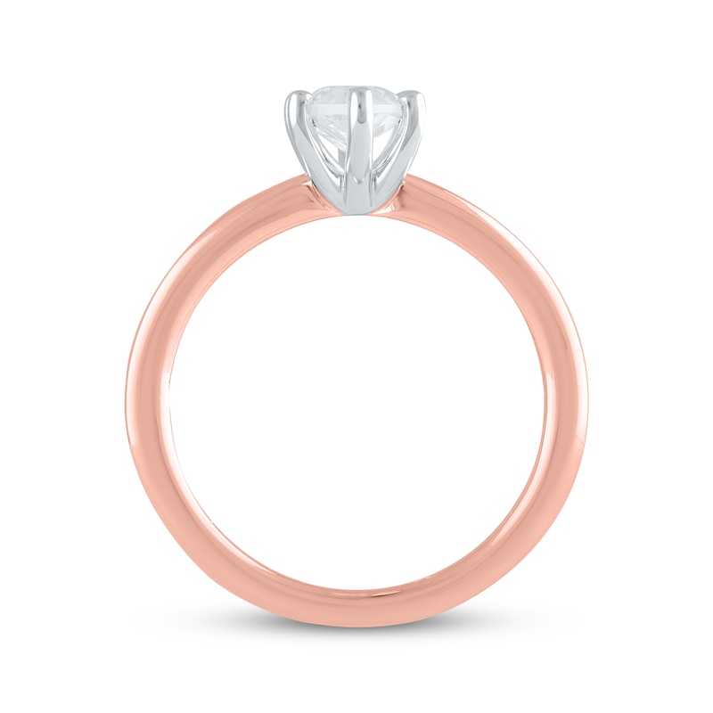 Main Image 3 of Now + Forever Lab-Grown Diamonds Marquise-Cut Solitaire Engagement Ring 1 ct tw 14K Rose Gold (F/SI2)