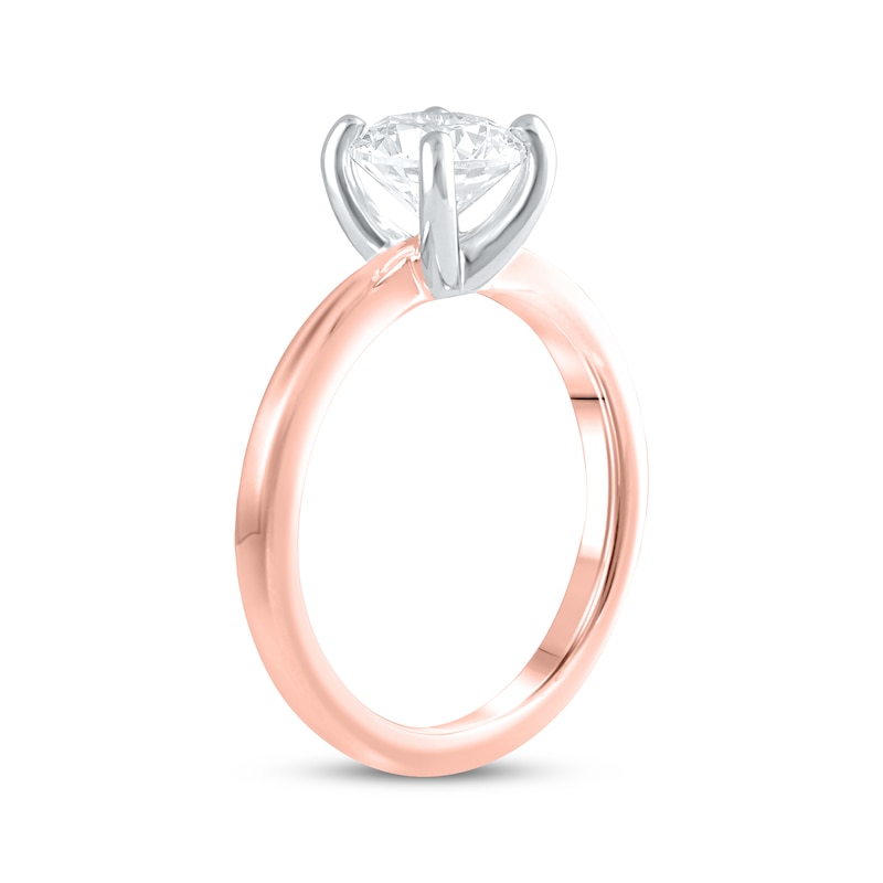 Main Image 2 of Now + Forever Lab-Grown Diamonds Round-Cut Solitaire Engagement Ring 1-1/2 ct tw 14K Rose Gold (F/SI2)