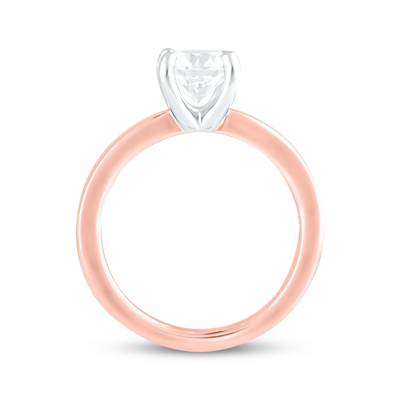 Main Image 3 of Now + Forever Lab-Grown Diamonds Round-Cut Solitaire Engagement Ring 1-1/2 ct tw 14K Rose Gold (F/SI2)