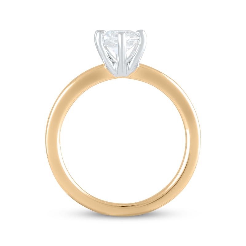 Lab-Created Diamonds by KAY Marquise-Cut Solitaire Engagement Ring 1-1/2 ct tw 14K Yellow Gold (F/SI2)