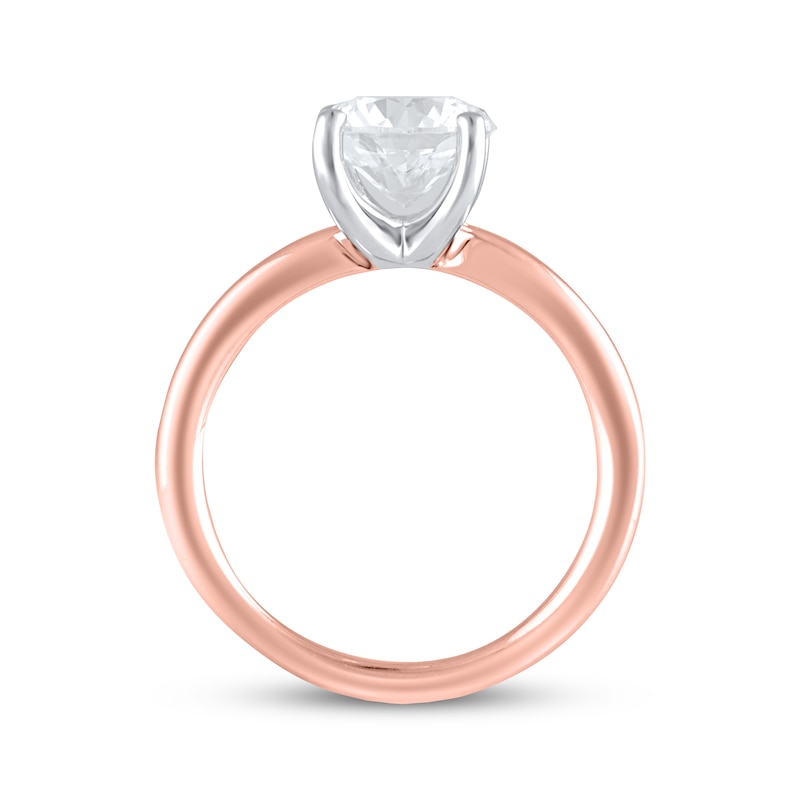Main Image 3 of Now + Forever Lab-Grown Diamonds Round-Cut Solitaire Engagement Ring 2 ct tw 14K Rose Gold (F/SI2)