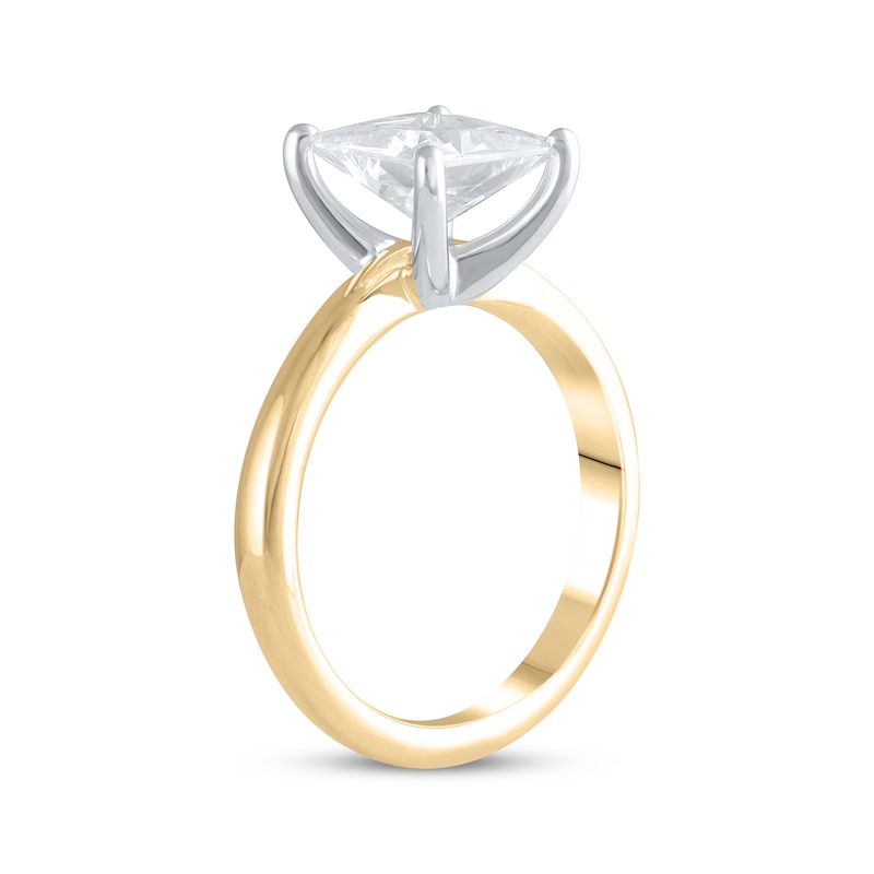 Main Image 2 of Now + Forever Lab-Grown Diamonds Princess-Cut Solitaire Engagement Ring 2 ct tw 14K Yellow Gold (F/SI2)