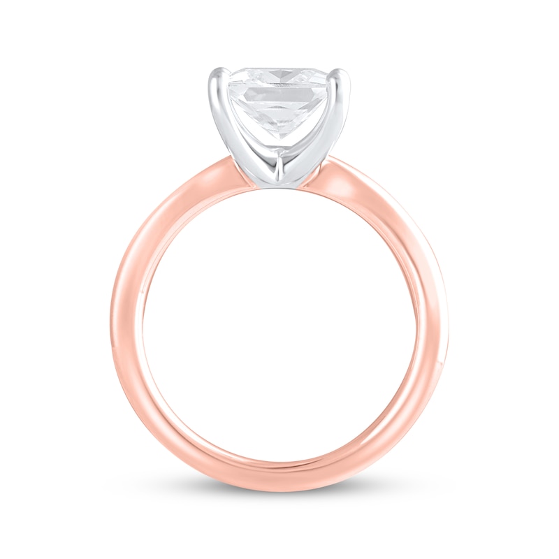 Main Image 3 of Now + Forever Lab-Grown Diamonds Princess-Cut Solitaire Engagement Ring 2 ct tw 14K Rose Gold (F/SI2)