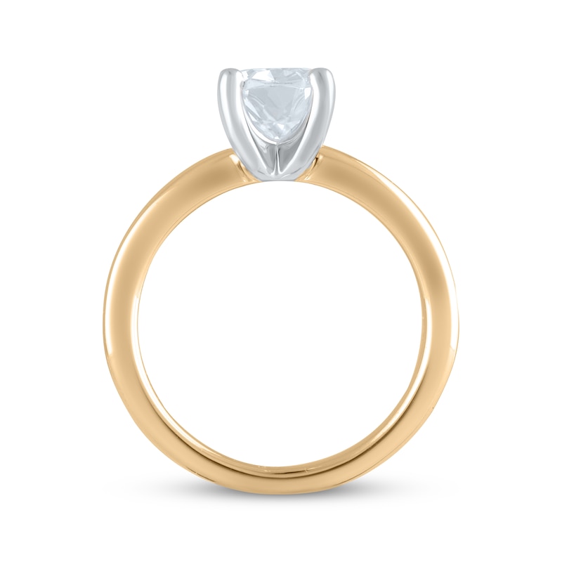 Main Image 3 of Now + Forever Lab-Grown Diamonds Oval-Cut Solitaire Engagement Ring 2 ct tw 14K Yellow Gold (F/SI2)