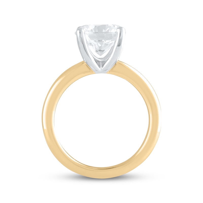 Main Image 3 of Now + Forever Lab-Grown Diamonds Round-Cut Solitaire Engagement Ring 3 ct tw 14K Yellow Gold (F/SI2)