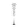Thumbnail Image 3 of Memories Moments Magic Radiant, Baguette & Round-Cut Diamond Engagement Ring 7/8 ct tw 14K White Gold