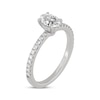 Thumbnail Image 2 of Now + Forever Oval & Round-Cut Diamond Gallery-Set Engagement Ring 3/4 ct tw 14K White Gold