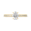 Thumbnail Image 3 of Now + Forever Oval & Round-Cut Diamond Gallery-Set Engagement Ring 3/4 ct tw 14K Yellow Gold